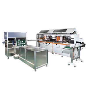 2 Color Full Automatic Bottles Screen Printer with Auto Sorting Feeding 2 Color Full Automatic Bottles Screen Printer with Auto Sorting Feeding