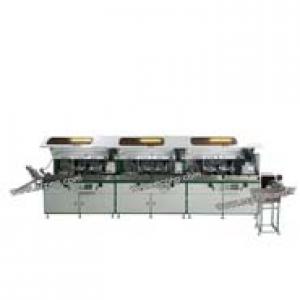 High Speed 3 Color Plastic Cup Automatic Screen Printing Line High Speed 3 Color Plastic Cup Automatic Screen Printing Line