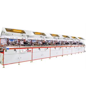 Six Colors Automatic UV Bottle Silk Screen Printing And Hot Stmaping Machine Six Colors Automatic UV Bottle Silk Screen Printing And Hot Stmaping Machine